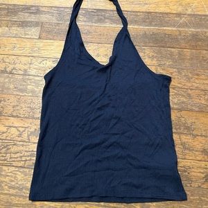 American Eagle halter top, dark blue grey, size small